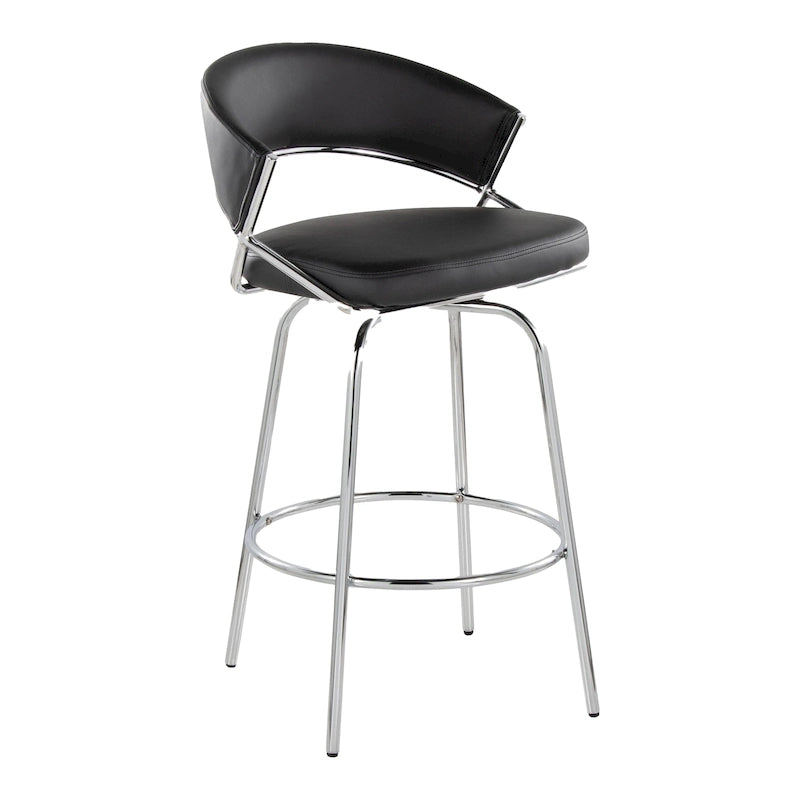 Silver Orchid Tatyana 26 Tabouret de comptoir rembourré avec pieds en métal (Lot de 2)