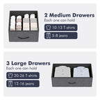 5 Drawers Dresser for Bedroom with Shelf