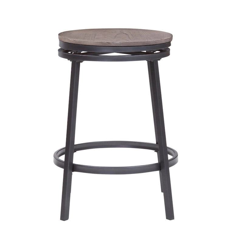 Tabouret de comptoir pivotant sans dossier Conroe