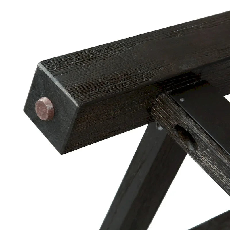 Tabouret de console rembourré Heatherbrook Charcoal and Ash