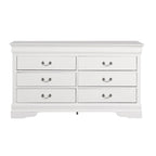 Commode double à 6 tiroirs Louis-Philippe