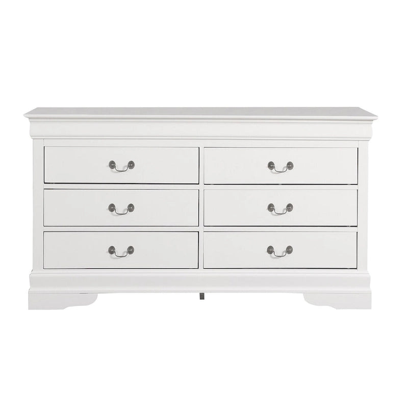 Commode double à 6 tiroirs Louis-Philippe