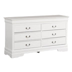 Commode double à 6 tiroirs Louis-Philippe