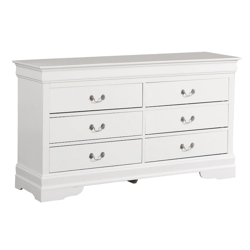 Commode double à 6 tiroirs Louis-Philippe