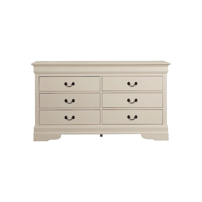 Commode double à 6 tiroirs Louis-Philippe