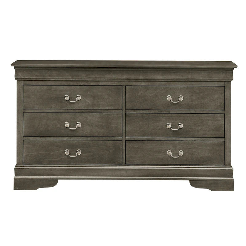 Commode double à 6 tiroirs Louis-Philippe