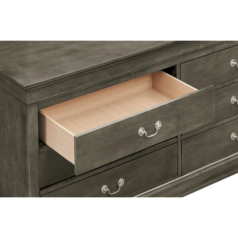 Commode double à 6 tiroirs Louis-Philippe