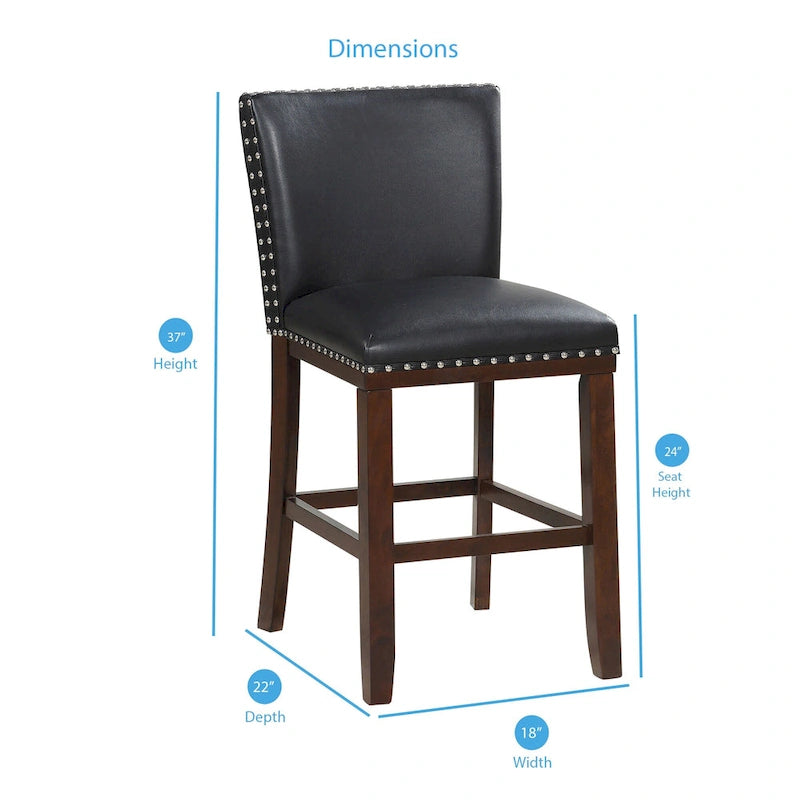 Toledo Upholstered Counter Stools (Set of 2) by