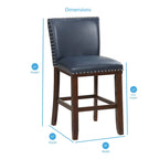 Toledo Upholstered Counter Stools (Set of 2) by