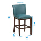 Toledo Upholstered Counter Stools (Set of 2) by