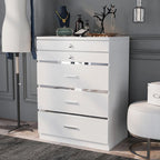 Mary Glam - Armoire à bijoux à 5 tiroirs avec feutre par Furniture of America