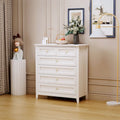 Commode 6 tiroirs en bois massif laqué