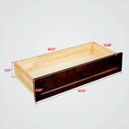 Commode 6 tiroirs en bois massif laqué