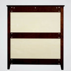 Commode 6 tiroirs en bois massif laqué