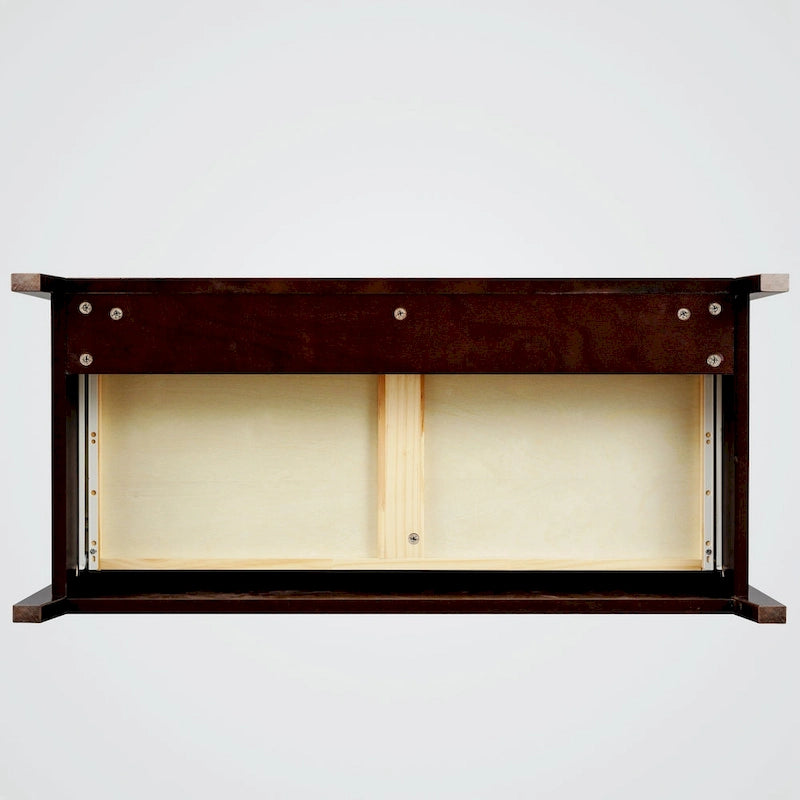 Commode 6 tiroirs en bois massif laqué