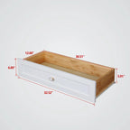 Commode 6 tiroirs en bois massif laqué