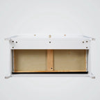 Commode 6 tiroirs en bois massif laqué
