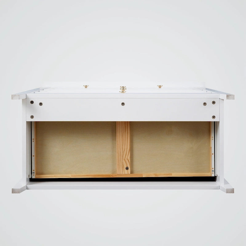 Commode 6 tiroirs en bois massif laqué