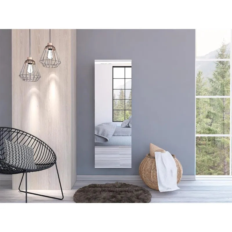 TUHOME Lisboa Armoire avec deux portes, deux tiroirs et une tringle de suspension