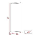 TUHOME Lisboa Armoire avec deux portes, deux tiroirs et une tringle de suspension