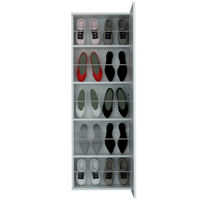TUHOME Lisboa Armoire avec deux portes, deux tiroirs et une tringle de suspension