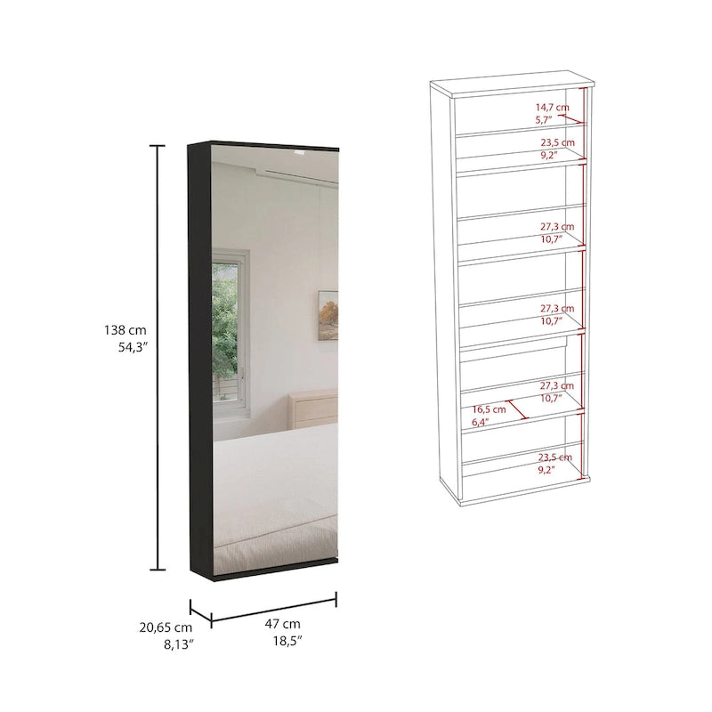 TUHOME Lisboa Armoire avec deux portes, deux tiroirs et une tringle de suspension