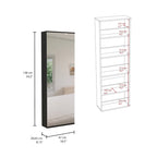 TUHOME Lisboa Armoire avec deux portes, deux tiroirs et une tringle de suspension