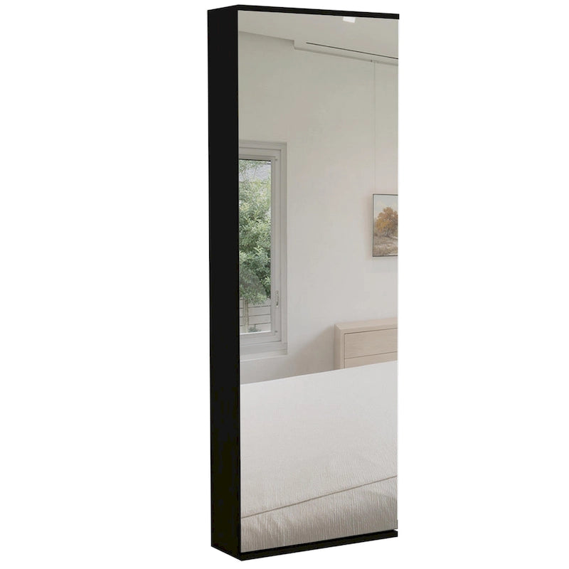 TUHOME Lisboa Armoire avec deux portes, deux tiroirs et une tringle de suspension