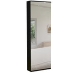 TUHOME Lisboa Armoire avec deux portes, deux tiroirs et une tringle de suspension