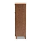Meuble à chaussures contemporain à 5 étagères et 1 tiroir en bois