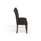 Chaises de salle à manger Parsons Homepop – Similicuir marron – lot de 2