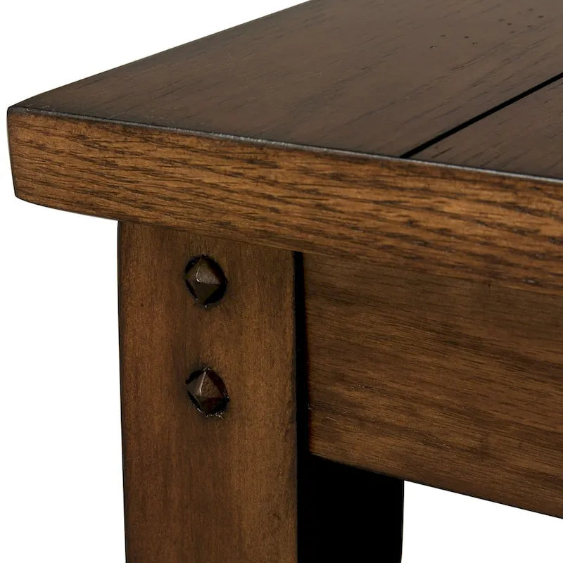 Table à étages Chêne Rustique Marron Lake House - L122 x P46 x H74