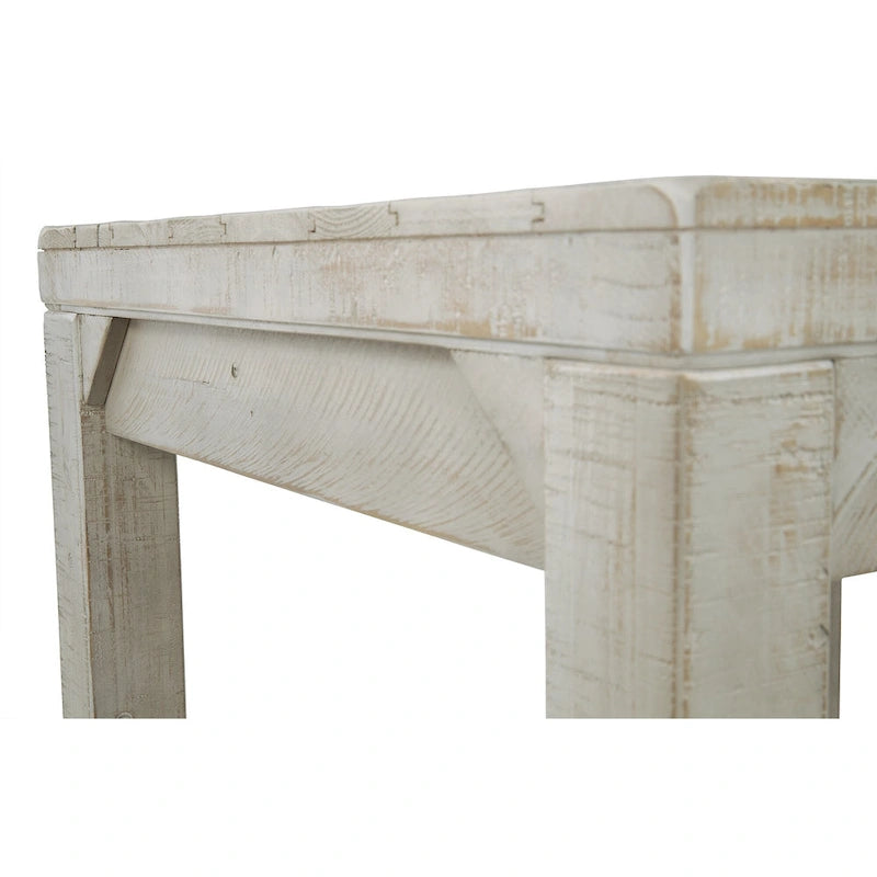 Table d'appoint rectangulaire décontractée Fregine Whitewash