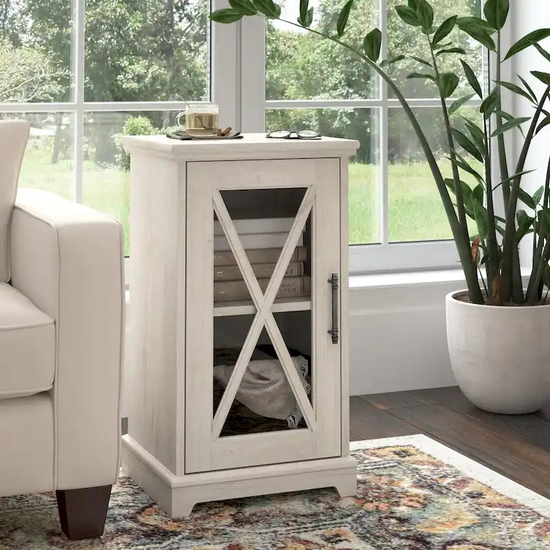 Table d'appoint de petite ferme Lennox avec rangement par Bush Furniture