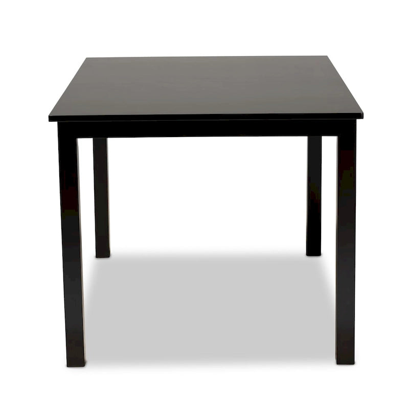 Table à manger en bois finition expresso Eveline, style moderne et contemporain