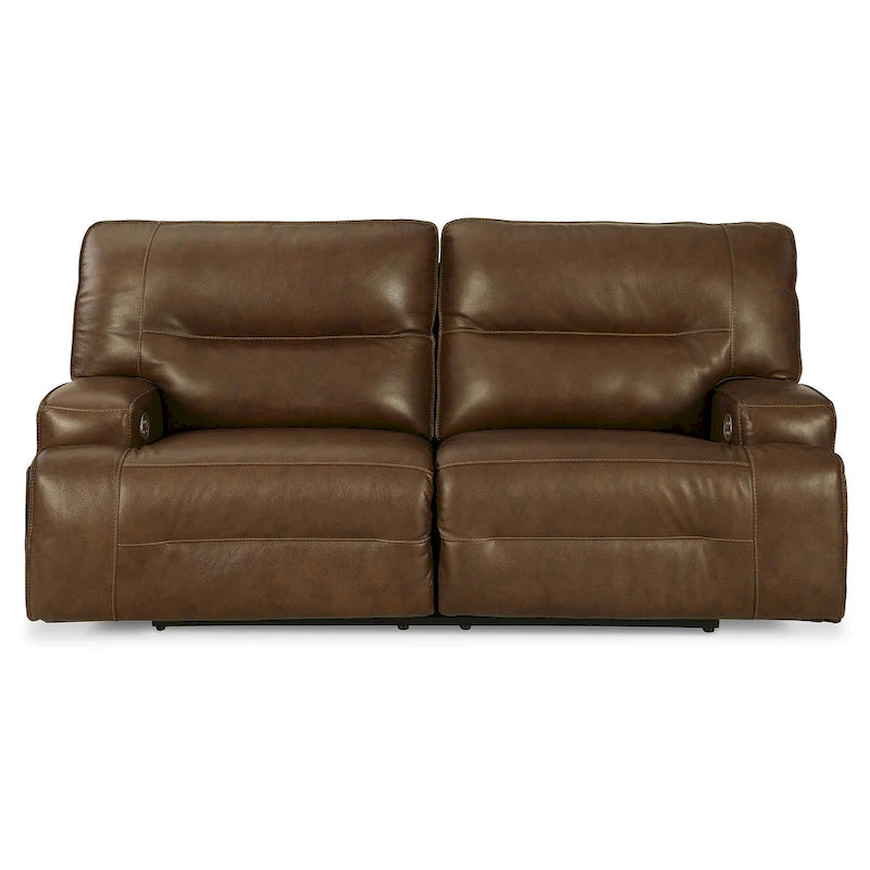 Signature Design by Ashley Francesca Auburn 2 Seat Power Reclining Sofa with Adjustable Headrest - 84W x 41D x 42H