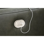 Center Line Dark Gray 7-Piece Power Reclining Sectional - 138.25W x 138.25D x 35H