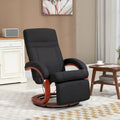 HOMCOM Manual Recliner Chair for Adults, Adjustable Swivel Recliner with Footrest