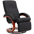 HOMCOM Manual Recliner Chair for Adults, Adjustable Swivel Recliner with Footrest