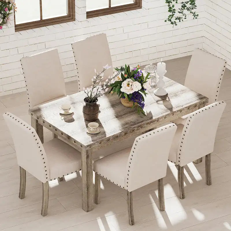 Table à manger rectangulaire de luxe classique Morden Fort