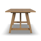 Trestle Brown Wood Dining Table - 82 x 30 x 38