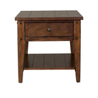 Table d'appoint Liberty Furniture Lake House en chêne brun rustique