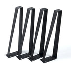 Pieds de table trapèze Home Soft Things - Lot de 4 pièces