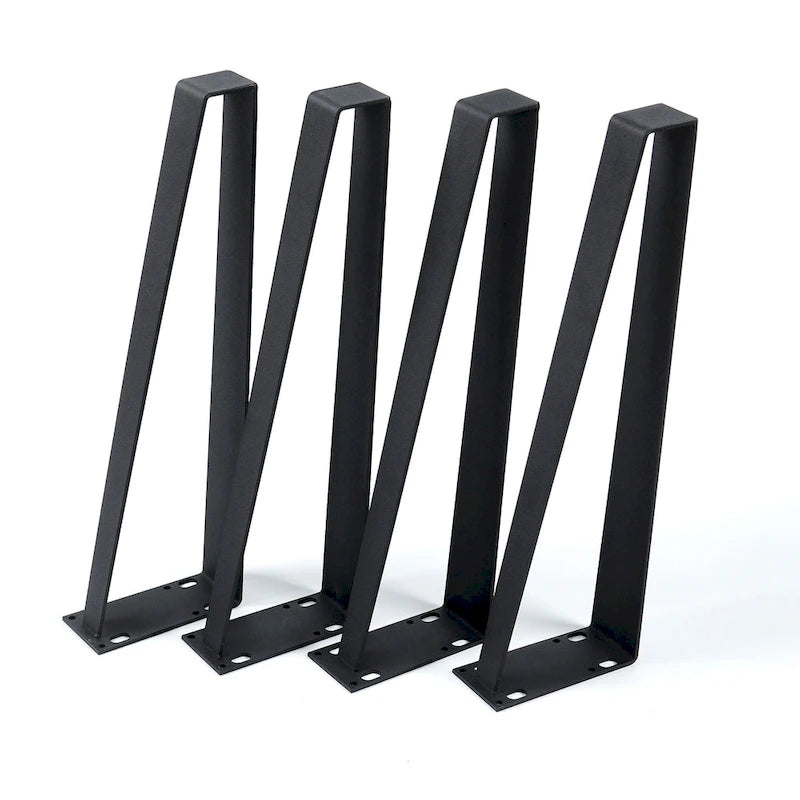 Pieds de table trapèze Home Soft Things - Lot de 4 pièces