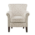 Madison Park Miri Fretwork Pattern Upholstered Tight Back Club Chair