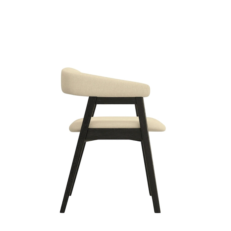 Chaises rembourrées à dossier incurvé Cove (lot de 2)