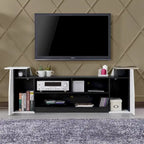Meuble TV Tai Contemporary 71 po à 3 étagères ouvertes par Furniture of America