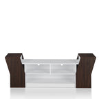 Meuble TV Tai Contemporary 71 po à 3 étagères ouvertes par Furniture of America