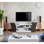 Meuble TV Tai Contemporary 71 po à 3 étagères ouvertes par Furniture of America