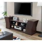 Meuble TV Tai Contemporary 71 po à 3 étagères ouvertes par Furniture of America